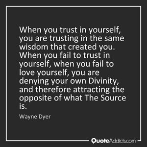 Wednesday, September 6th---Trust in what got you here